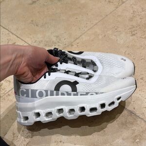 White and Black Athletic Sneakers